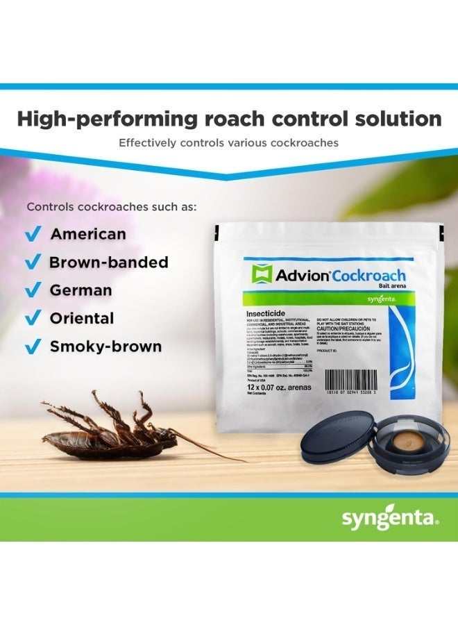 advion Arena 12ct Cockroach Bait Station, White - Image 2